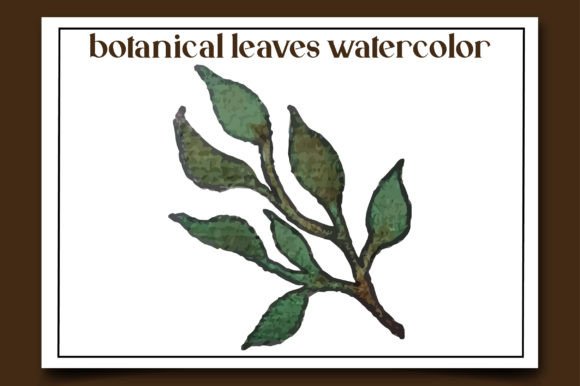Botanical Leaves Watercolor-17: A Designer’s Stitch Test