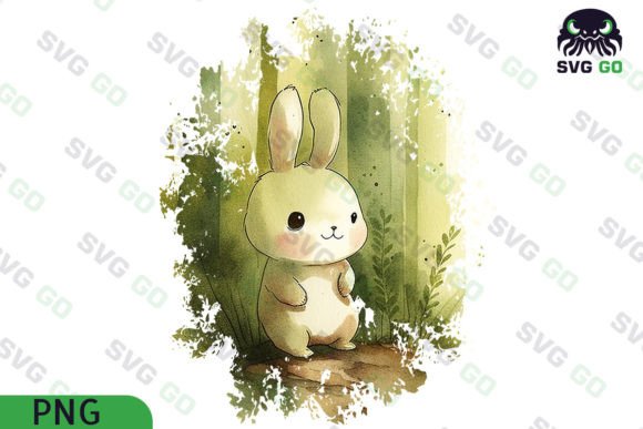 Bunny Watercolor Clipart: Illustrations for Branding