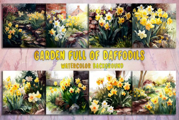 Garden Full of Daffodils: Watercolor Illustrations Review