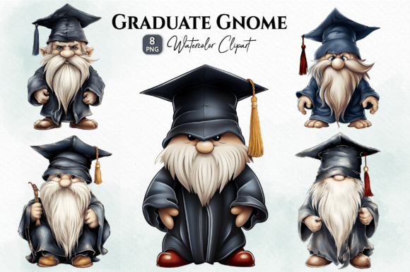Graduate Gnome Watercolor Clipart: An Embroidery Review