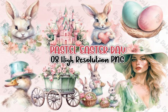 Pastel Easter Day Watercolor Clipart Review
