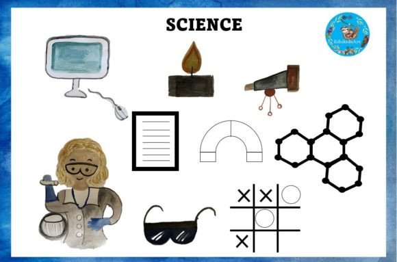 Science Clipart Watercolour Illustrations for Teachers