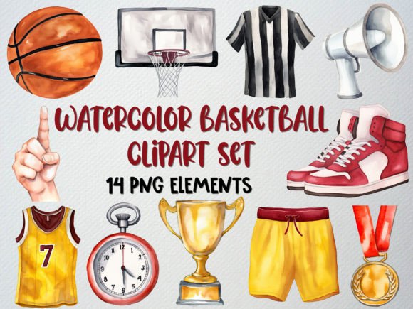 Watercolor Basketball Clipart: An Embroidery Review