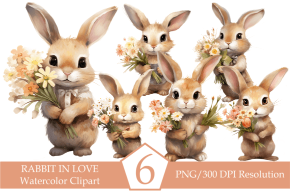 Watercolor Rabbit, Valentines Day Bundle Review