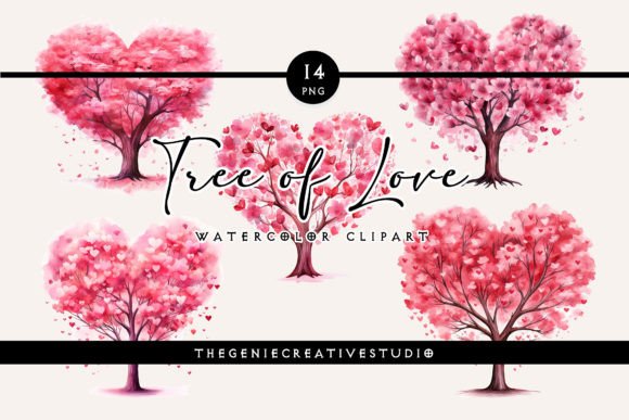 Watercolor Tree of Love PNG Clipart: An Embroidery Review